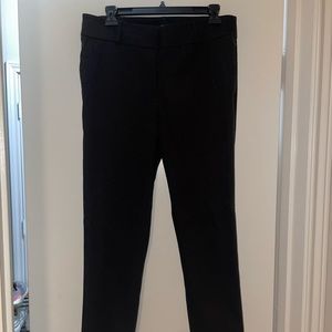 Black slacks. Business attire